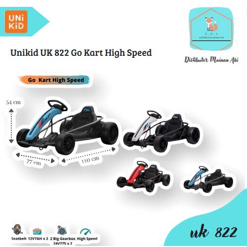 Mainan Anak Mobil Aki Gokart Unikid UK 822 High Speed