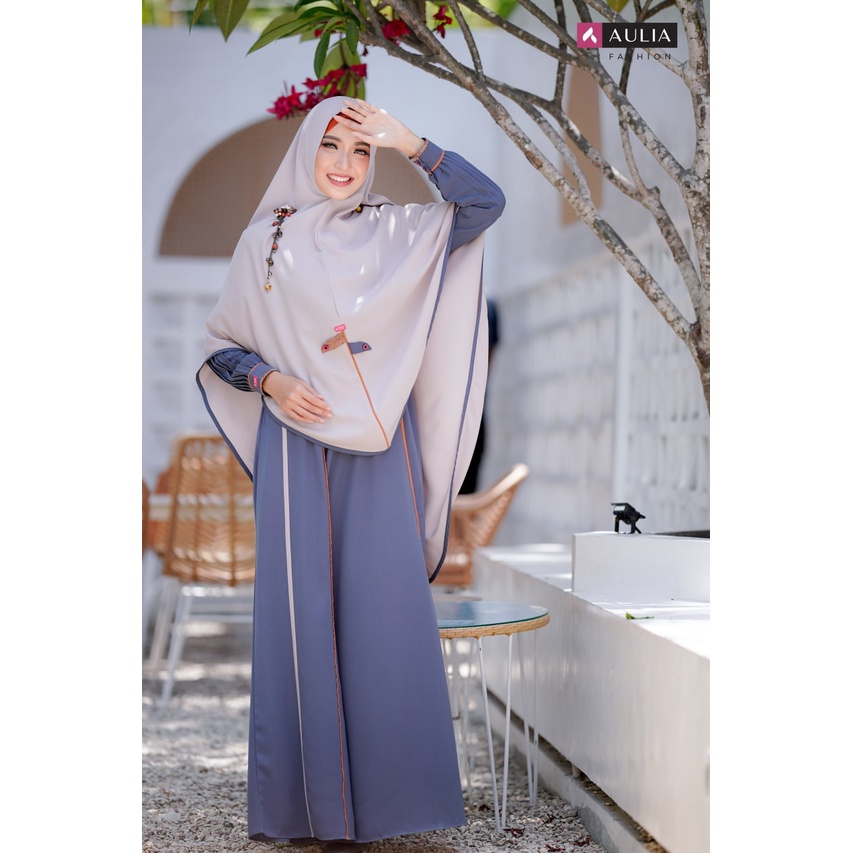 SET GAMIS SAILA DRESS BY AULIA FASHION SETELAN HIJAB SYARI BAJU BUSANA MUSLIM WANITA BUSUI BAHAN NIR