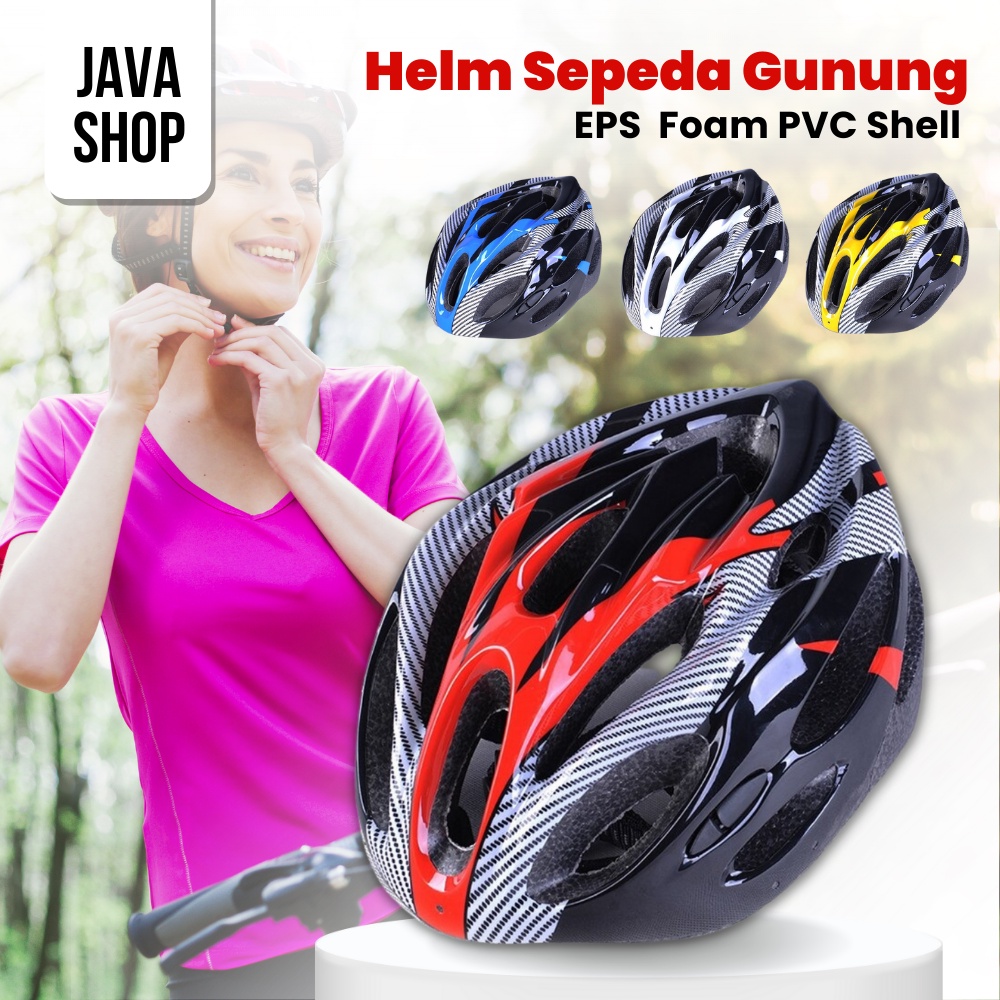 JAVASHOP Helm Sepeda Gunung Pelindung Kepala Dewasa Pria Wanita