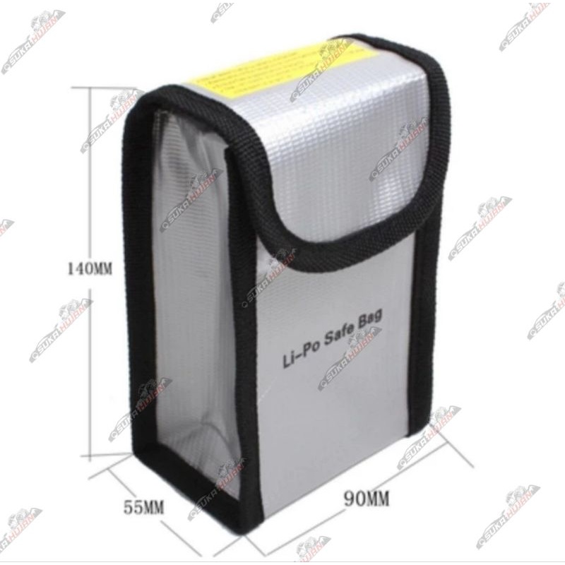 Lipo Bag Fireproof Battery Lipo Safe Bag 90*55*140 Tas Lipo