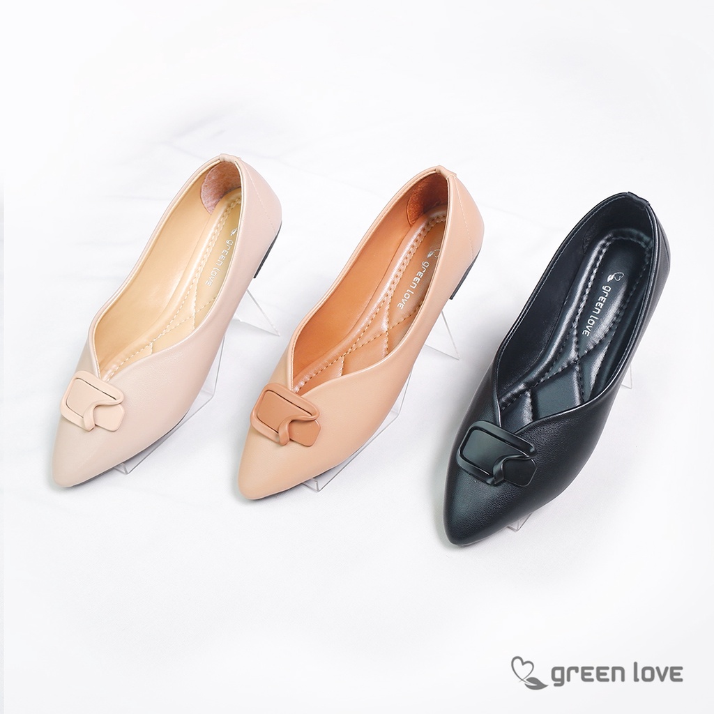 Green Love Sepatu Flat AMOUR