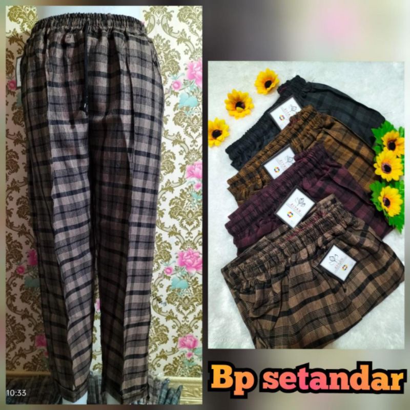 Bagypants kotak bhn twil semi woll Dewasa