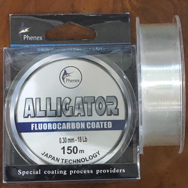 BSO.18Oc22ĸ ‣ Senar Pancing Lembut Phenex Alligator Fluorocarbon Coated 150m Japan Quality