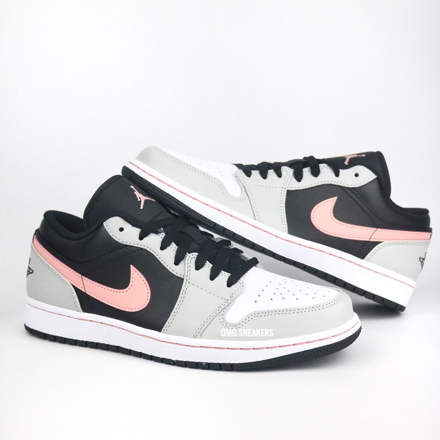 Air Jordan 1 Low Grey Pink Bleached Coral / BNIB Original 100%