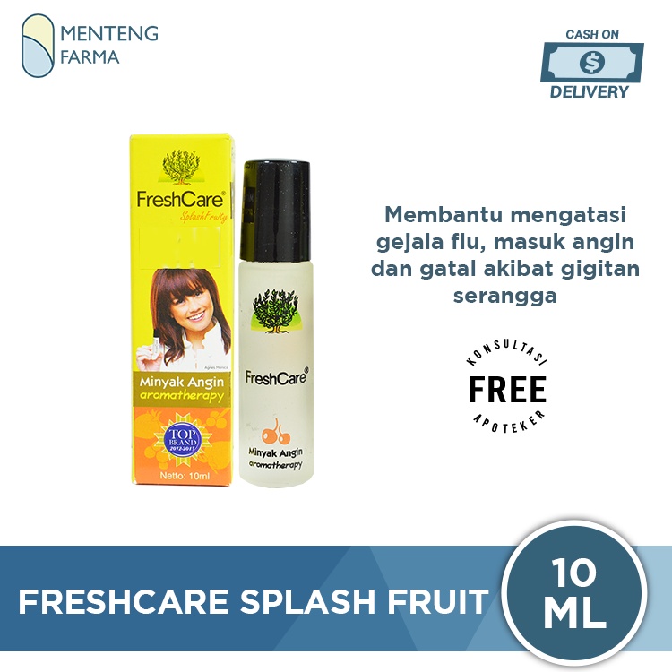 FreshCare Aromatheraphy Splash Fruit - Atasi Gejala Masuk Angin, Pegal