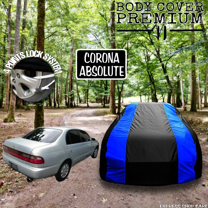 [BISA COD] Sarung Mobil Corona Absolute List Biru Body Cover Penutup Corona Blue / Perlengkapan Vari