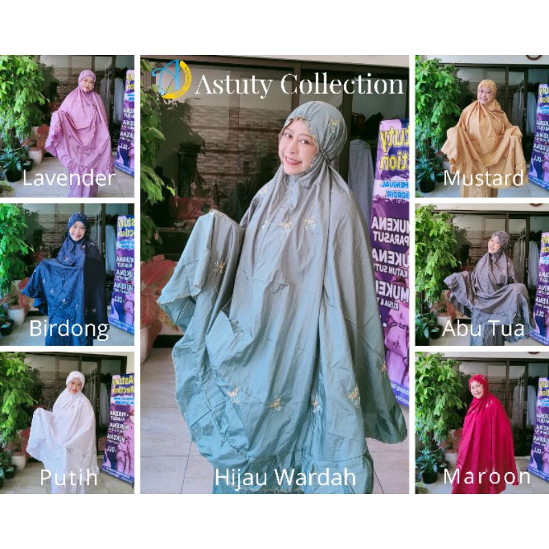 Mukena Parasut Bahan Tebal Mukena Parasut Bordir Bahan Adem