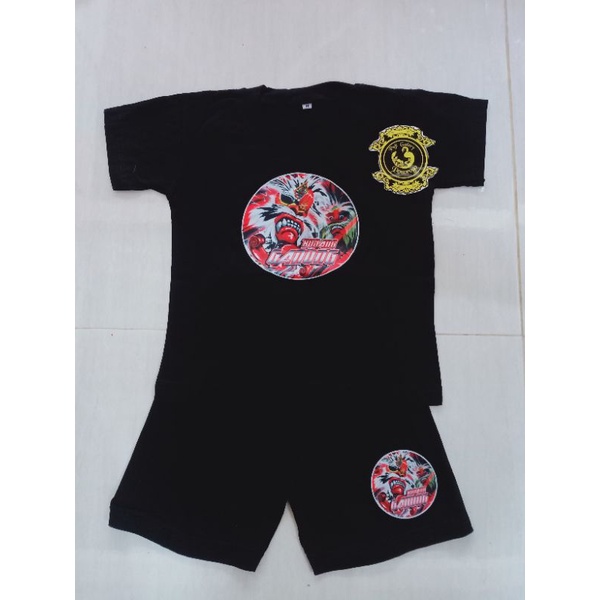 setelan anak motif bujang ganong