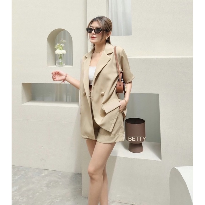 Blazer Set Bangkok Premium Atasan Wanita Premium Jumbo