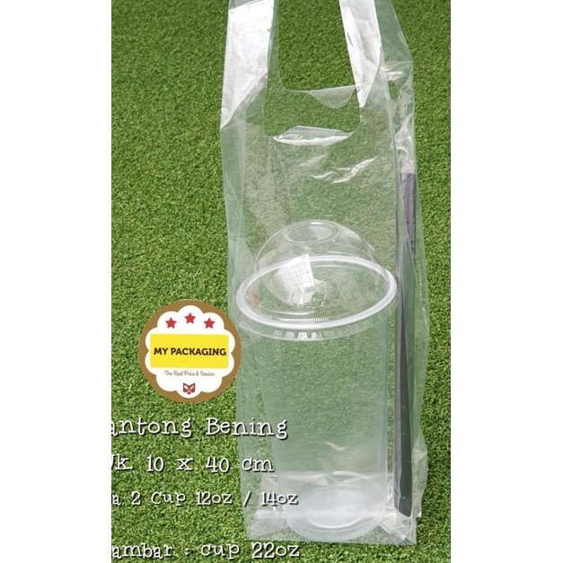 

B Kantong plastik BENING 10 x 40cm (2cup)