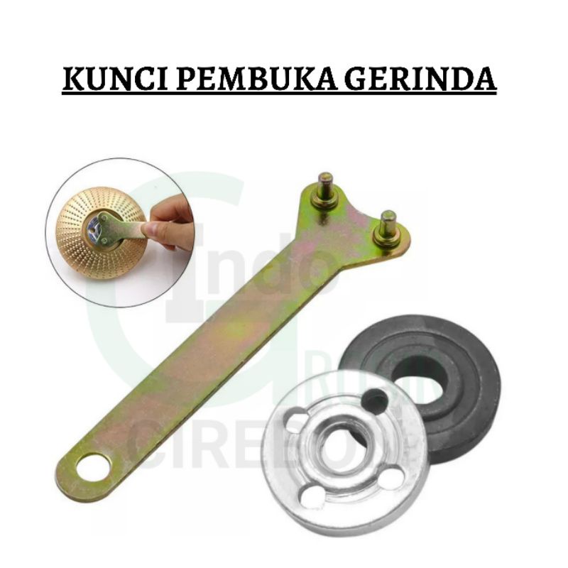 Kunci Gerinda Dan Inner Outer Mur Gerinda Tangan 4 Inch Set Penjepit Mata Gerinda