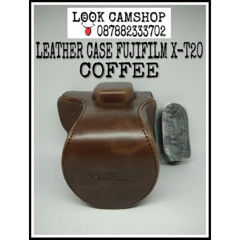 [ Promo ] Leather Case Camera Bag Tas Kamera Fujifilm X-T20 Xt 20 Fuji Xt20 - Drone Kamera Dan Akses