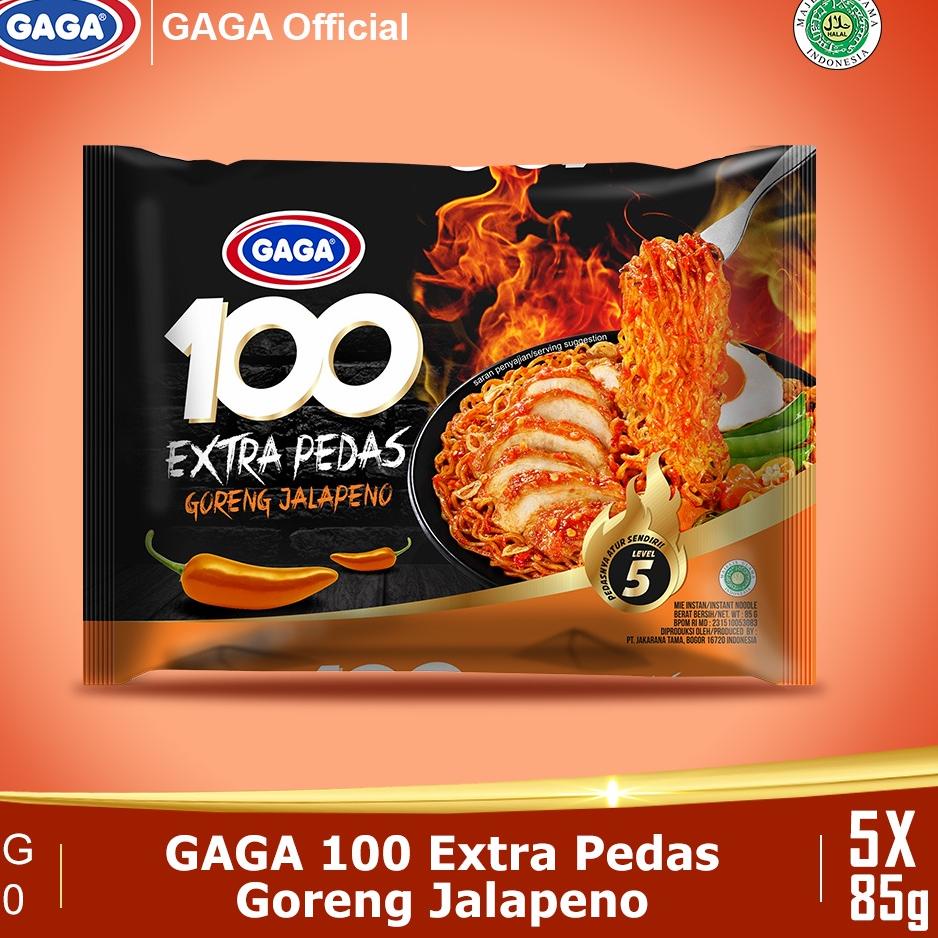 

KodeVv2V6--GAGA 100 Extra Pedas Goreng Jalapeno 85g 5 pcs (GG10)