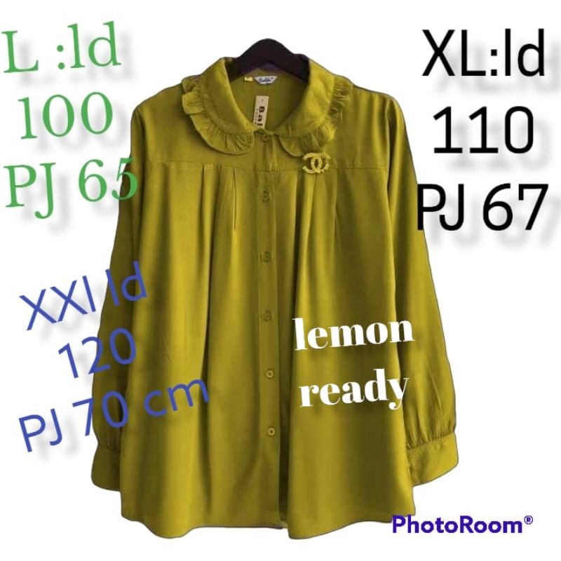 gamisku Giovani Blouse atasan Bahan crinkel Airflow model kekinian 4 ukuran  m L xl xxl