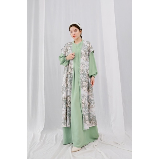 IVANKA, ZALEA MAXI DRESS (Cek Caption) Gamis kembar, Gamis Motif Bahan Crinkle Cake Halus