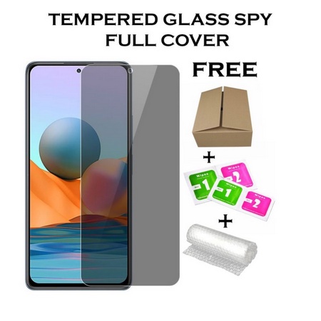 TEMPERGLASS KACA PRIVACY ANTI SPY ALL TYPE + Packing Kardus dan Tisu