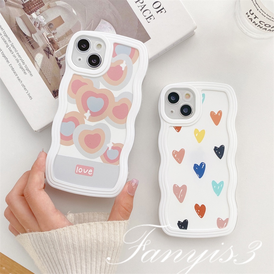 Redmi 12C 10C 10A 10 9 9A 9C 9T Note 11 Pro+ 11s 11 10s 10 9s 9 8 Pro Poco X4Pro X3 Pro X3NFC M4 Mi 11 Lite 10TPro Dream Love Wave Frame Phone Case TPU Soft Cover