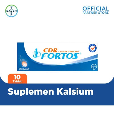 CDR FORTOS EFFERVESCENT VITAMIN D ISI 10 TABLET/ SUPLEMEN KALSIUM