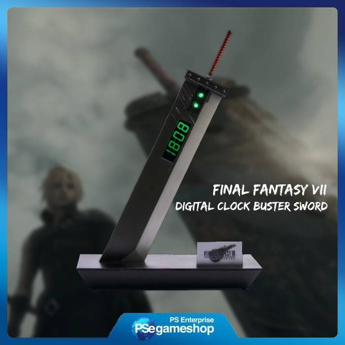 FINAL FANTASY VII REMAKE Digital Clock BUSTER SWORD