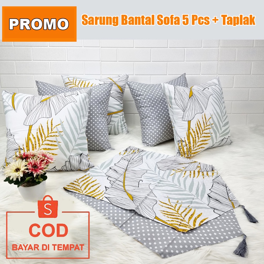 ✅COD Sarung Bantal Sofa Set Taplak Meja Sofabed Kursi Tamu Minimalis Mewah Perlengkapan Dekorasi Rumah