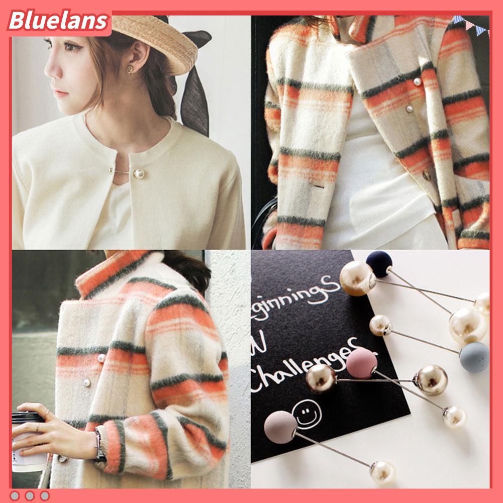 Bros Pin Mutiara Buatan Untuk Dekorasi Jaket Mantel Wanita