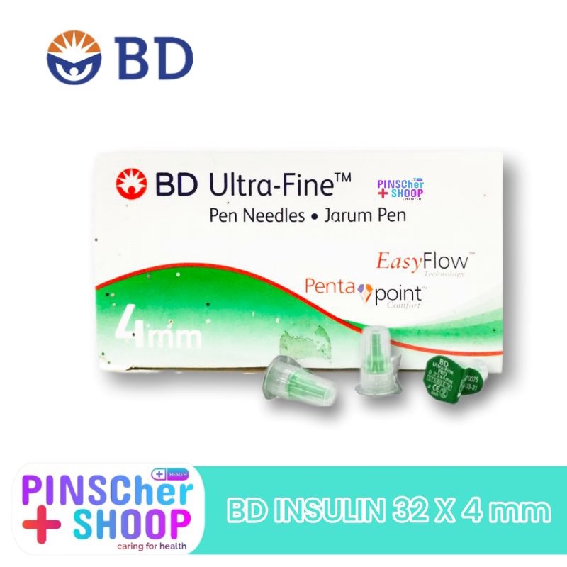 Jarum Insulin BD Microfine 32 G Hijau 0,23 x 4 mm