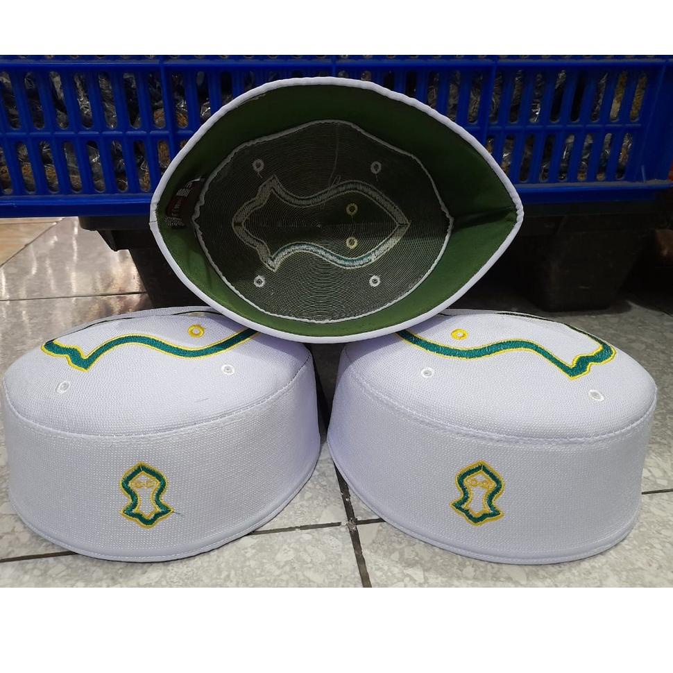MKS.18Oc22y ▫ Grosir 10 pPeci Kopiah Malaysia Lokal Super Logo Terompah Warna |- SLW-NZ  Basmalah Mu