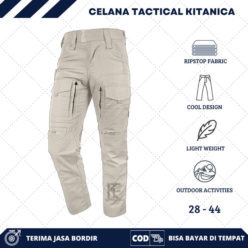 Celana Tactical kitanica panjang Cargo