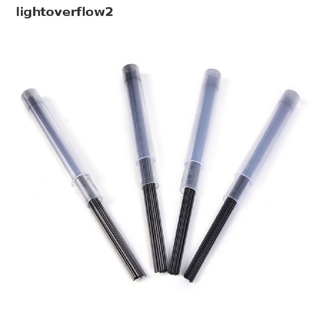 (lightoverflow2) 2pcs Tabung Refill HB / 2B 0.5mm / 0.7mm Dengan Case Untuk Pensil Mekanik