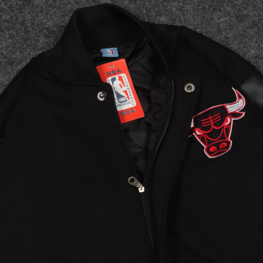 Jaket Varsity Pria Wanita CHICAGO BULLS NBA EMBROID Casual Good Brand Quality
