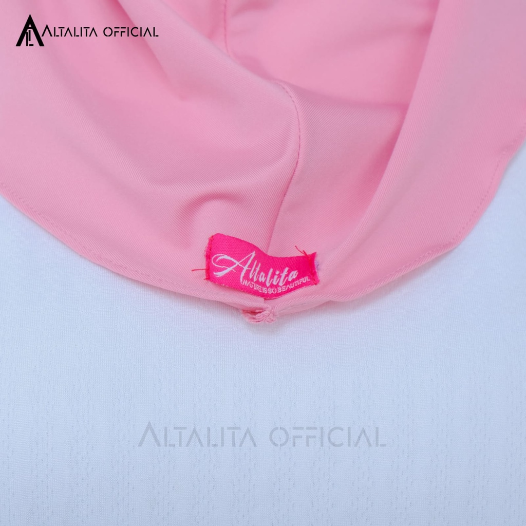 Altalita - Krudung Bergo Zyta Non Pad Instan Polos Terbaru Bahan Jersey Premium Cocok untuk Olahraga Volly Futsal Senam dan Sehari-hari