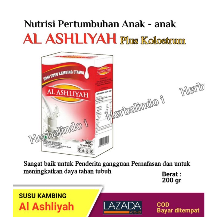 

SUSU KAMBING ETAWA KOLOSTRUM, susu kambing plus kostrum Al Ashliyah. AL ASHLIYAH