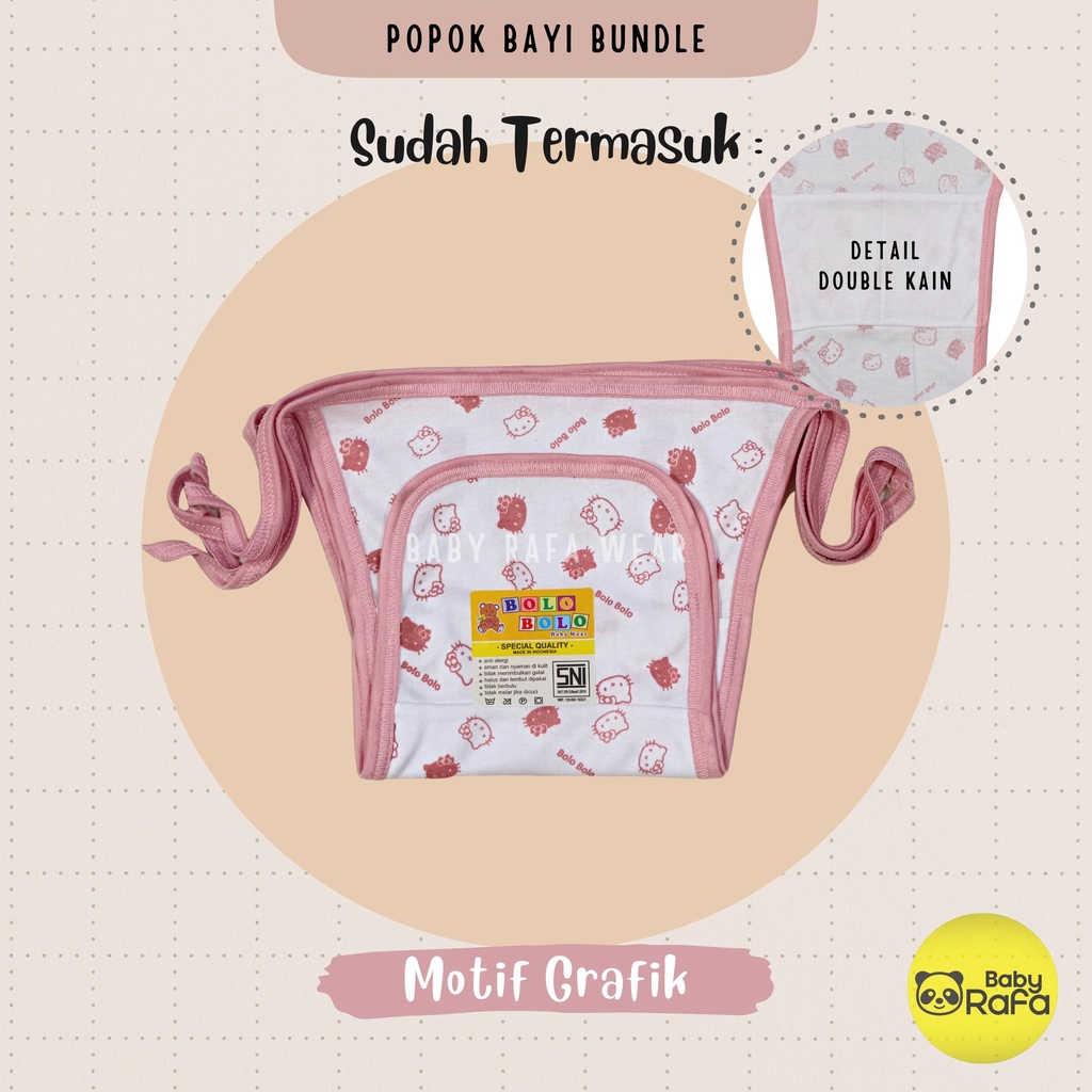 Serian Dusty - 12 pcs / 6 pcs Popok Bayi Perempuan Double Kain PINK DUSTY SERIES merk SNI Bolo - Bolo