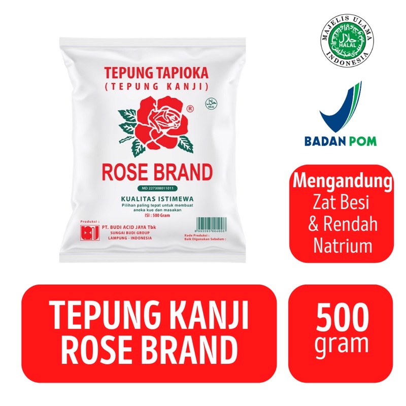 

Tepung Tapioka / Tepung Kanji Rose Brand [500gram]