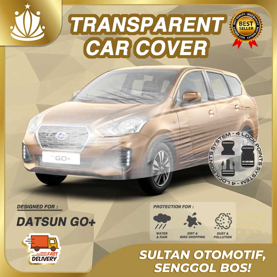 Body Cover Mobil Plastik TEBAL Datsun Go Plus Go+ 3 Baris WATERPROOF