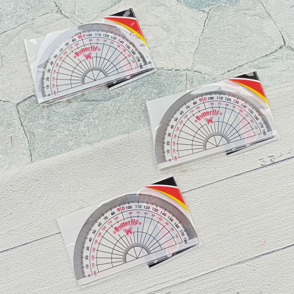 

1 PCS BUSUR 180 8CM BUTTERFLY / PROTRACTOR 180 DERAJAT