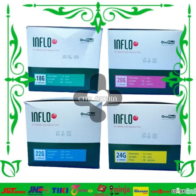 Onemed Jarum Infus Inflo Iv Catheter One Med / Inflo Plus