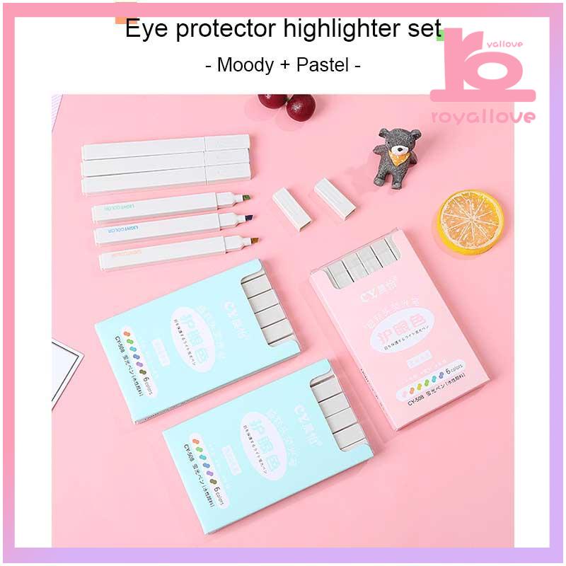 

CODCOD multicolor pena stabilo siswa 6PCS/set Stabilo / highlighter pastel 6 colors warna-love