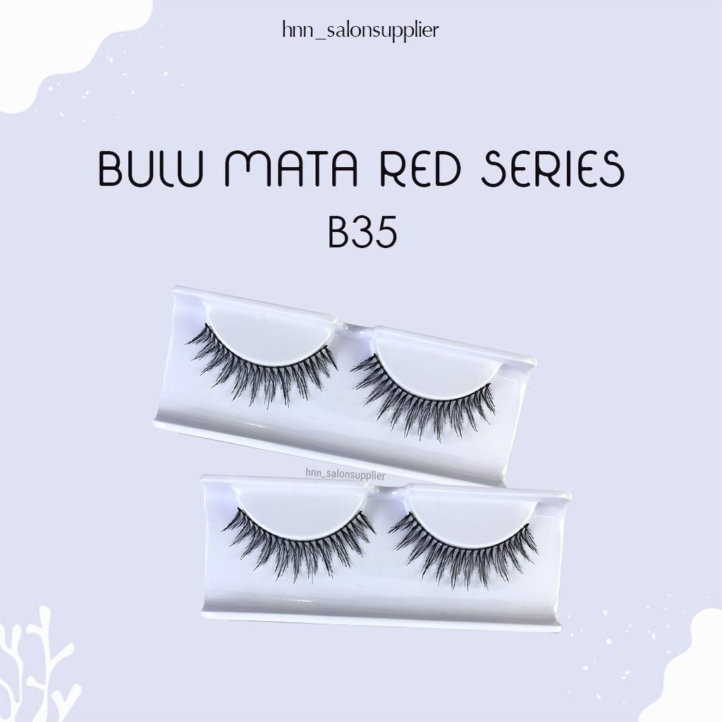 B35 Bulu Mata Palsu Handmade Fake Eyelash Eye Lashes Lash Artifivial Belle Eyelashes