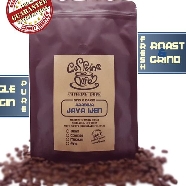 

COD✔️Kopi Arabika Java Ijen 500 Gram Single Origin - Bean/Biji & Ground/Bubuk|KD1