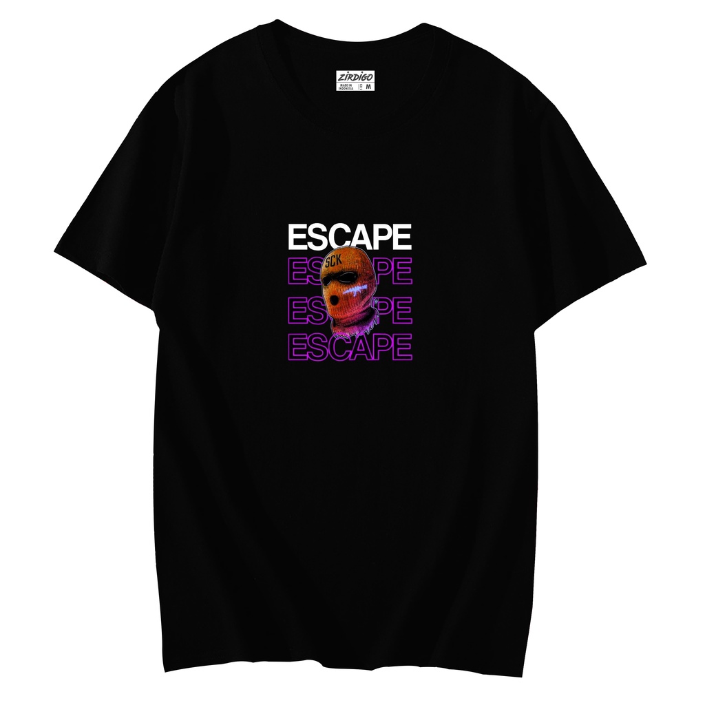 Zirdigo Baju Kaos Distro Escape Lengan Pendek Print Quality