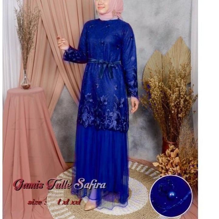Special  TERGAMIS MUSLIM SAFIRA / MAXI SAFIRA TILE/DRESS MUSLIM SAFIRA BAHAN TULLE .. ..