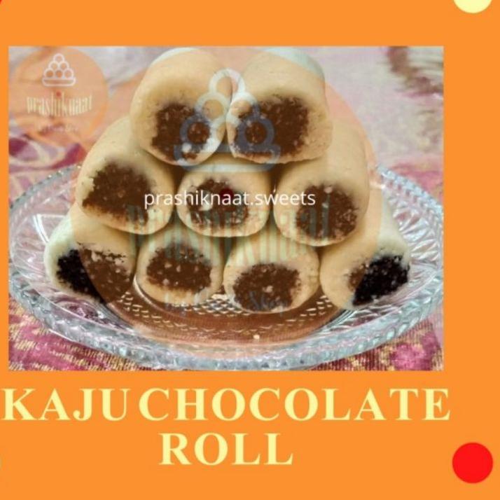 

Original Kaju Chocolate Roll [Indian Sweets] Manisan India - 100g serbuuu !