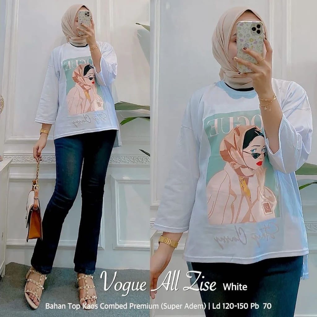 VOGUE BLOUSE OVERSIZE / BLOUSE OVERSIZE / BLOUSE WANITA / BLOUSE KOREAN STYLE