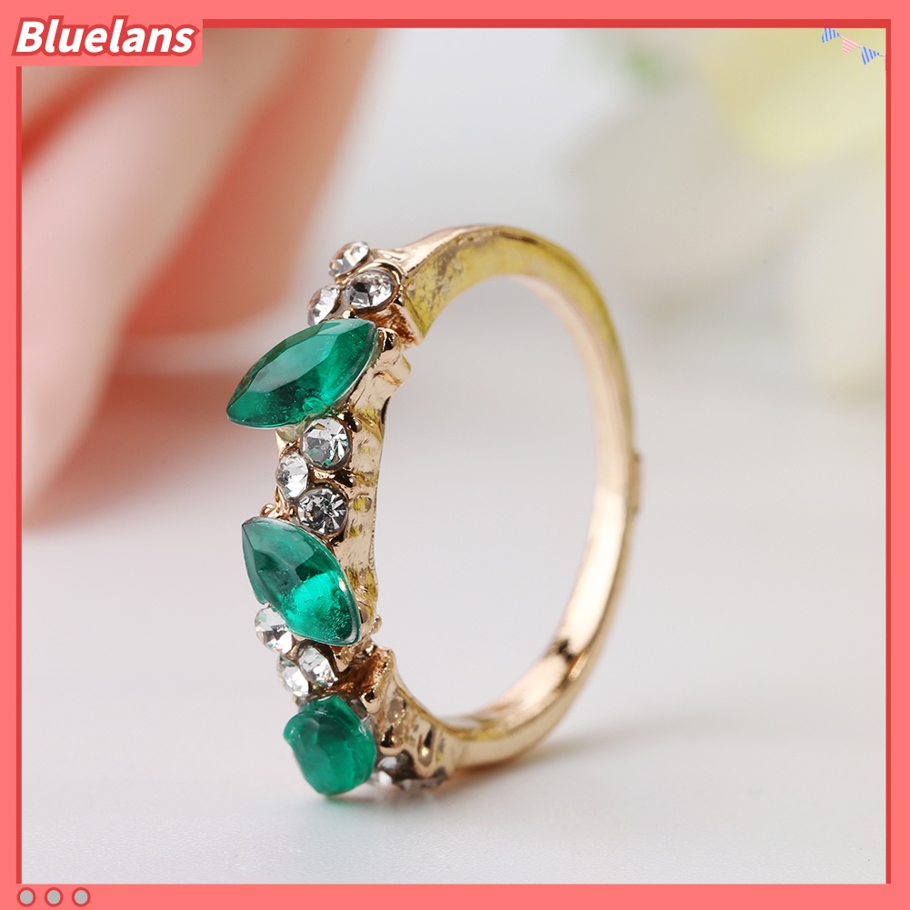 Bluelans Women Elegant Vintage Rhinestone Finger Knuckle Ring Gift Fashion Jewelry