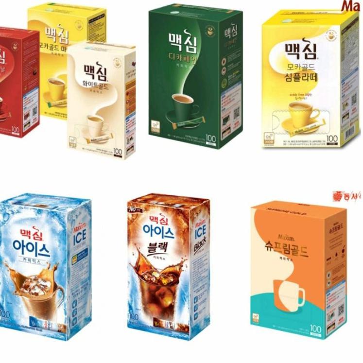 

MAXIM MOCHA GOLD/ORIGINAL/WHITE GOLD/SUPREME GOLD/DECAFEIN/SIMPLY LATTE/COFFEE KOREA 20T