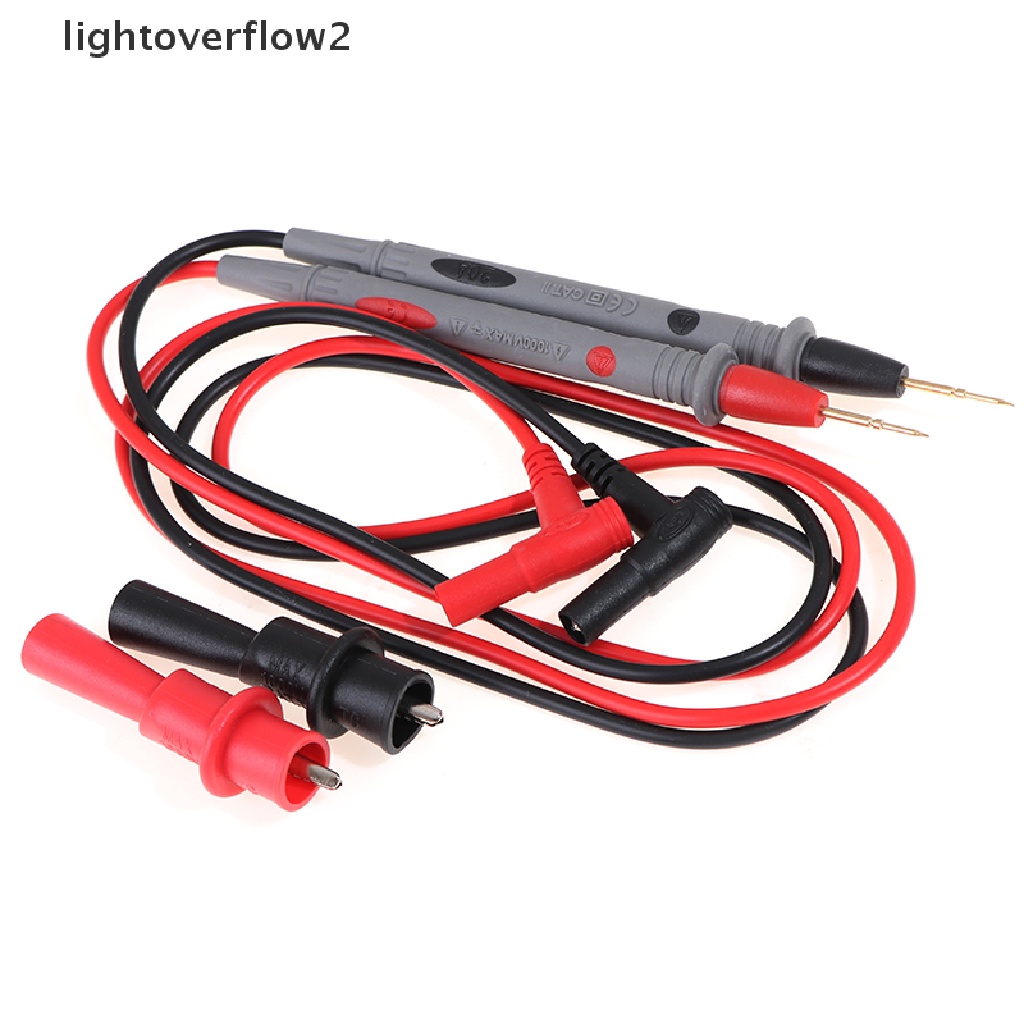 (lightoverflow2) 1000v20a Kabel Jepit Buaya Untuk Multimeter