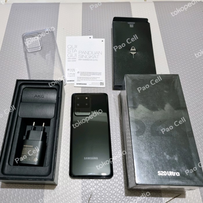 [ Hp / Handphone ] Samsung Galaxy S20 Ultra 12/128Gb Garansi Sein Resmi Mulus No Minus Bekas /