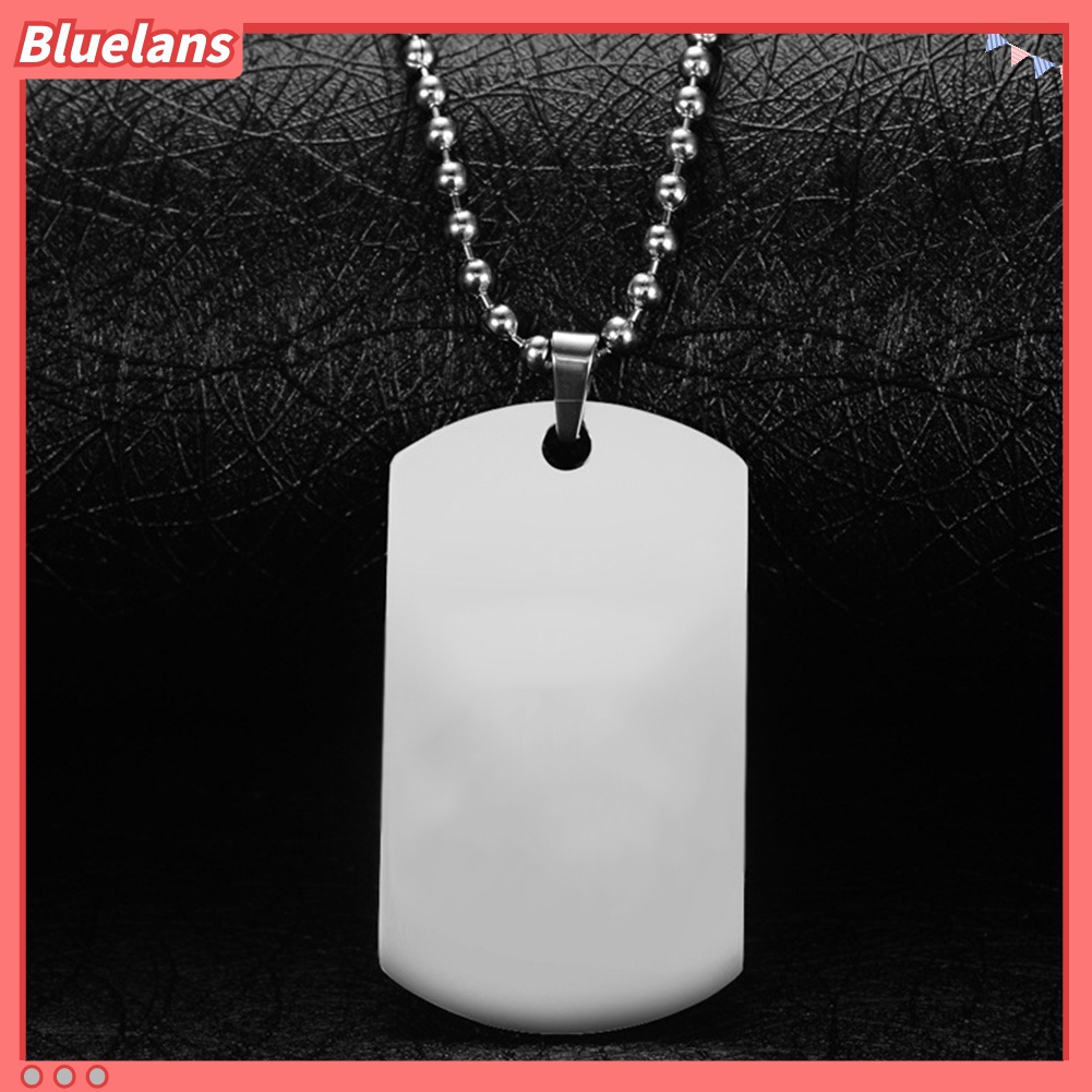 Kalung Rantai Liontin Logo Bangtan Boys Bahan Stainless Steel Untuk Unisex