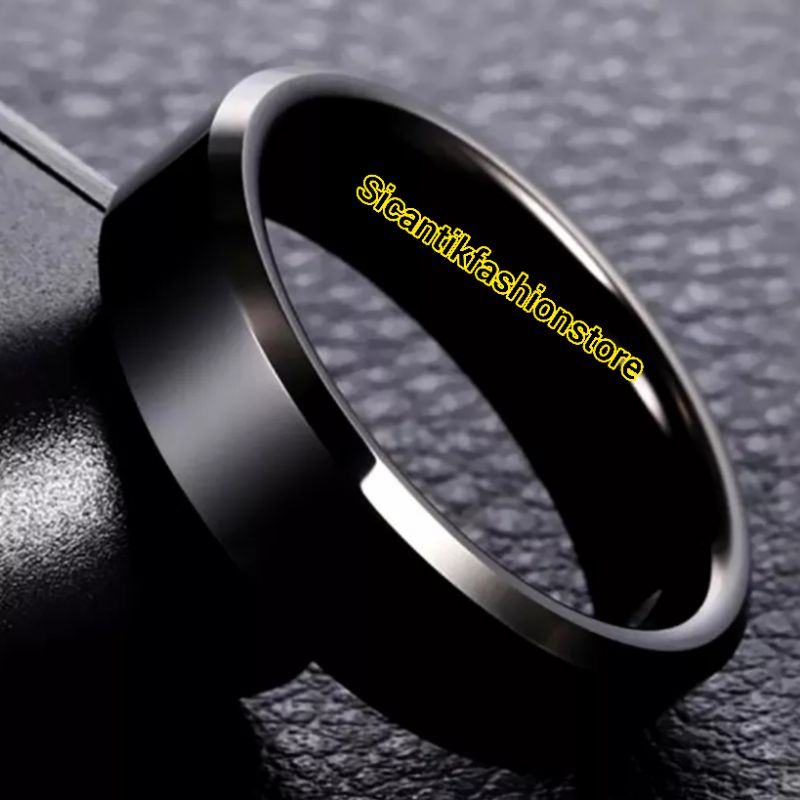 Cincin Titanium Hitam Polos Fashion Wanita Pria Terbaru Terlaris Anti Karat Selamanya Cincin Hitam Polos Cincin Wanita Cincin Pria Hitam Polos Viral Terbaru 2022